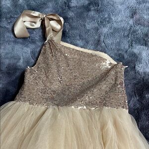 Elegant One-Shoulder Sequin Dress